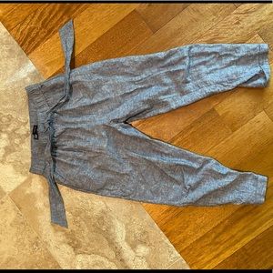 Zara high waist tie trousers